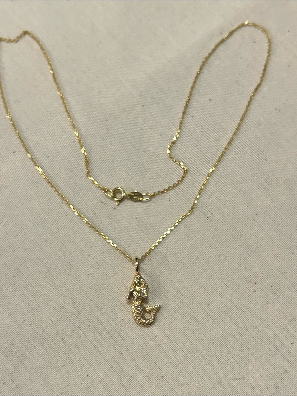 Spartina 449 Gold Mermaid Pendant Necklace